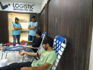 Logistic Infotech Red Cross Blood Donation Camp