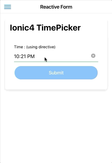 ionic-timepicker Gif