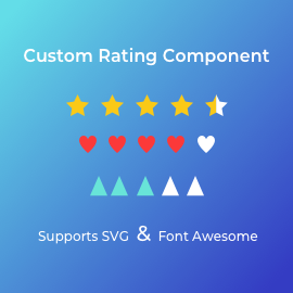 Custom Modern Rating Component