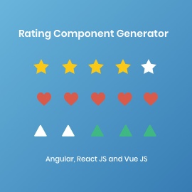 Rating Component Generator Angular Vue React