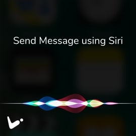 Send message using siri iOS Application