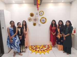 Girls Team in Traditional - Logistic Infotech