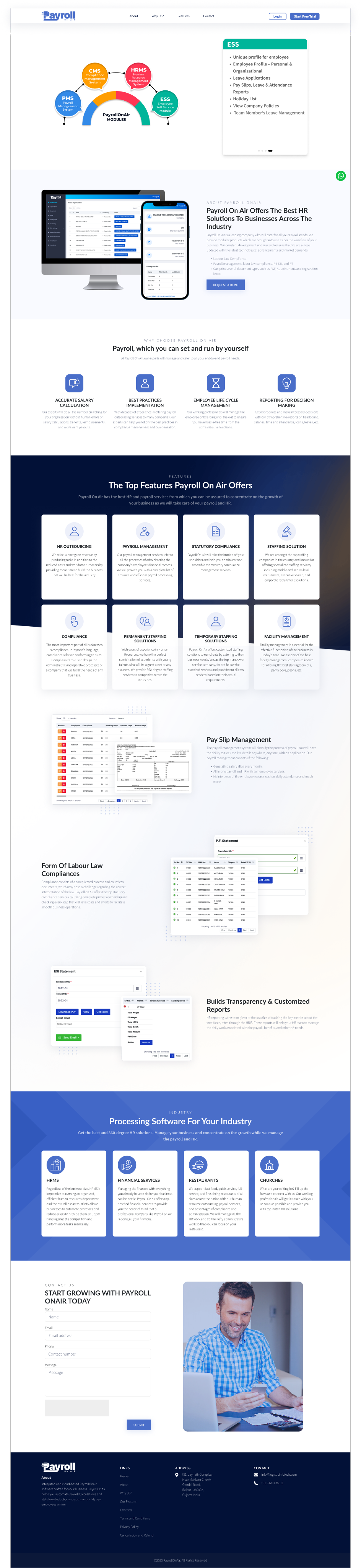 PayrollOnAir product screen